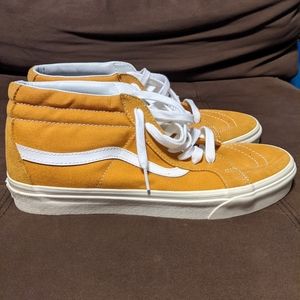 vans, sk8 mids, 11, sunflower orange